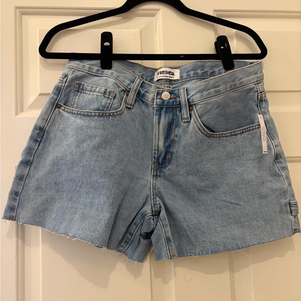 RSQ Light Blue Low-Rise Baggy Carpenter Jeans